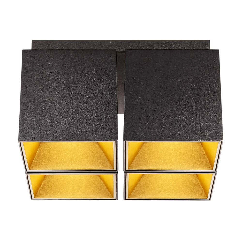 Aufputz-Spot Ethan schwarzes Quadrat Nordlux 5704924007088