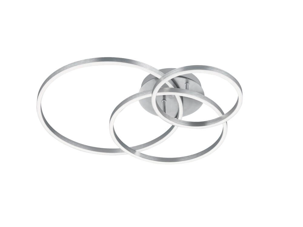 Deckenlampe Winona 3-Ring-Edelstahl Trio 4017807503531