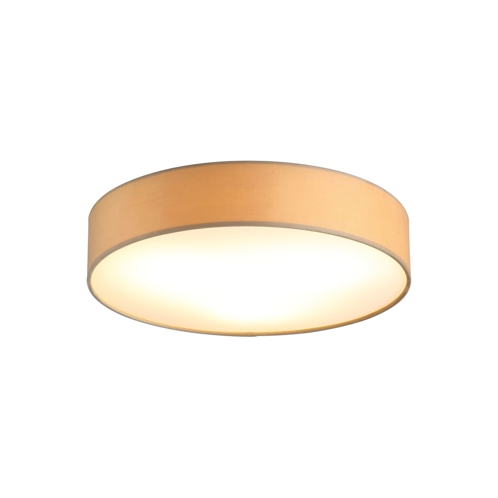 Deckenlampe Drum 50cm Champagner Samt