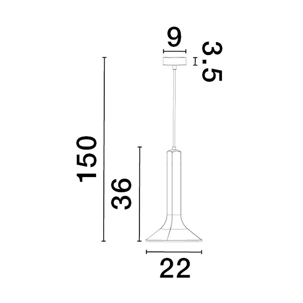 Einzigartige Pendelleuchte Dylan grau Ø 22,3cm Lyora 5212017440389