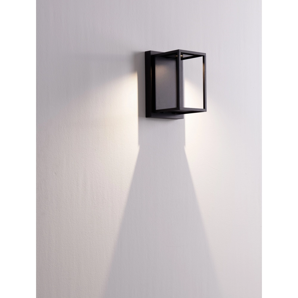 Schwarze Wandleuchte Prive ca. 25cm Lyora 5212017453150