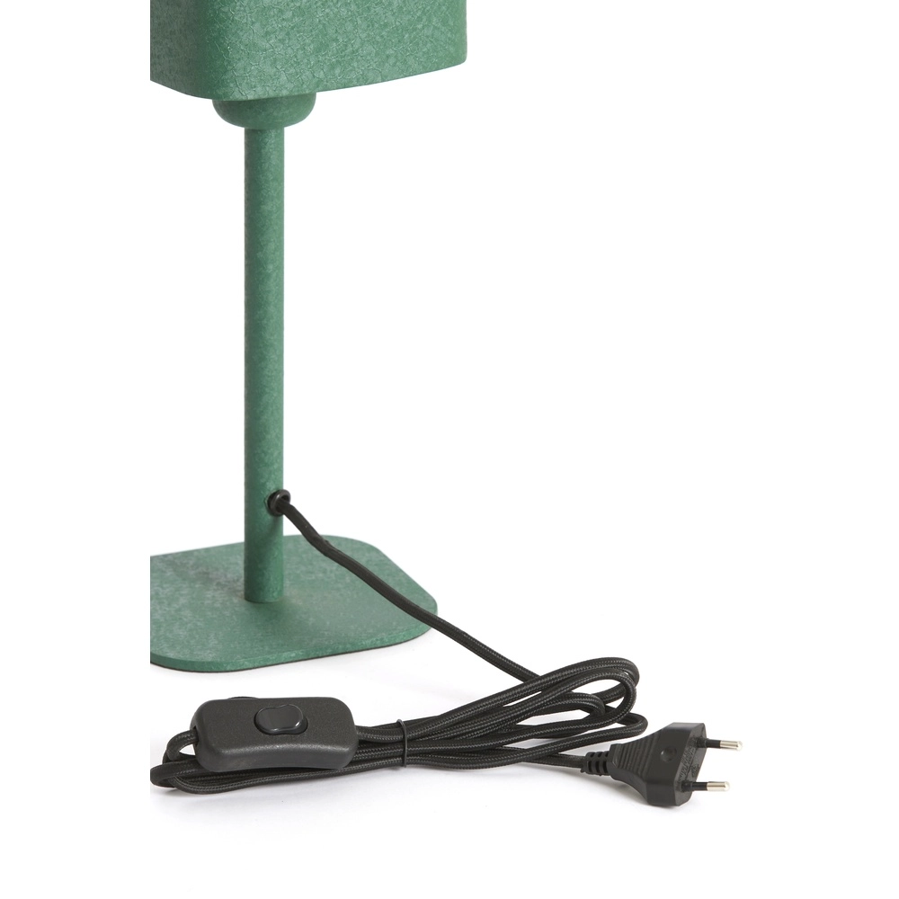 Nachttischlampe Elenie 13x13 cm – matt dunkelgrün Light & Living 8717807818678