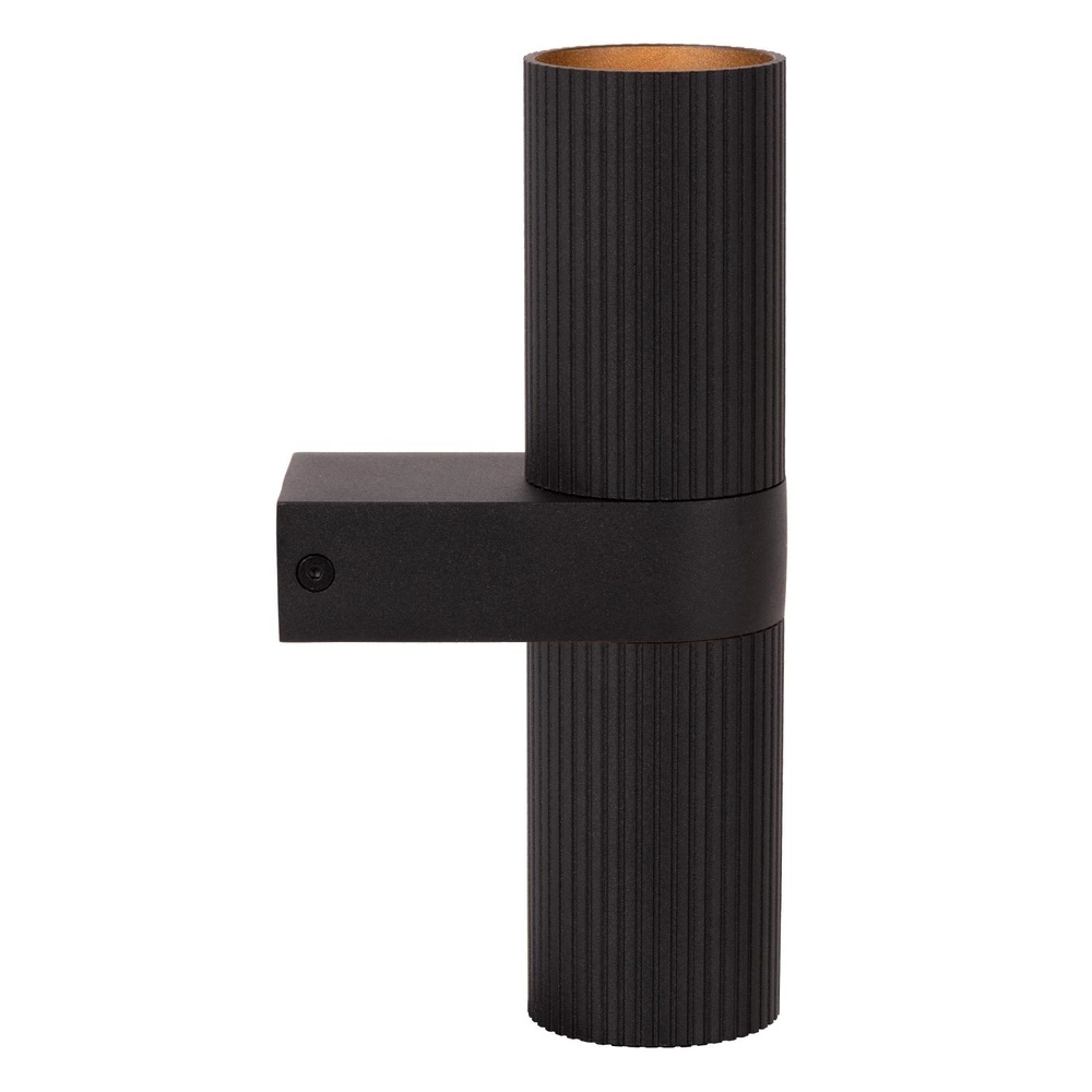 Design-Wandspot Clubs Schwarz Oben & Runter Lucide 5411212093905