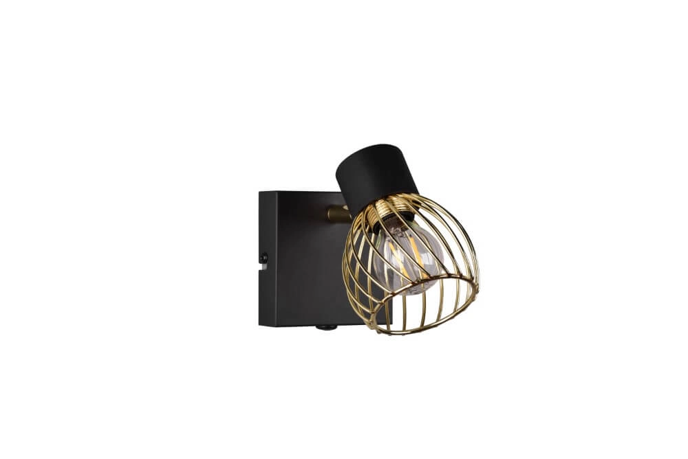 Design-Wandleuchte Ardon schwarz mit gold Trio 4017807560886