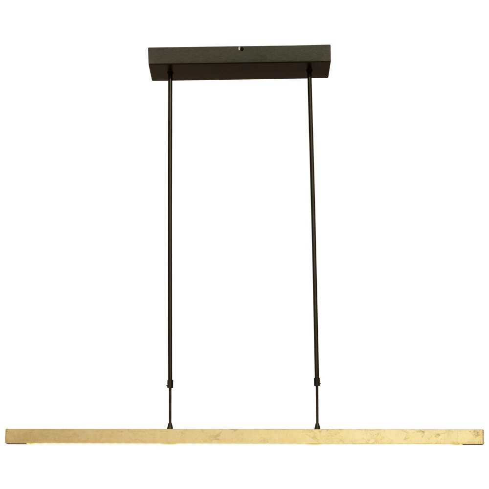 Schwarze Hängelampe Real 3 100cm mit Gold