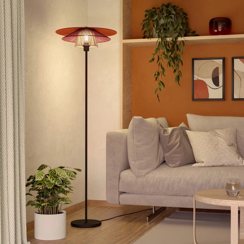 Drahtlampe Pignona Bodenfarben
