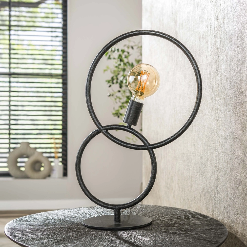 Design-Tischlampe Loop schwarz – 1x E27 Lyora 8716803511033