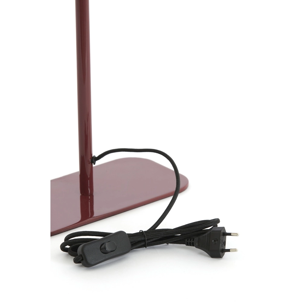 Nachttischlampe Elenie 25x13 cm – glänzendes Burgunderrot Light & Living 8717807818821
