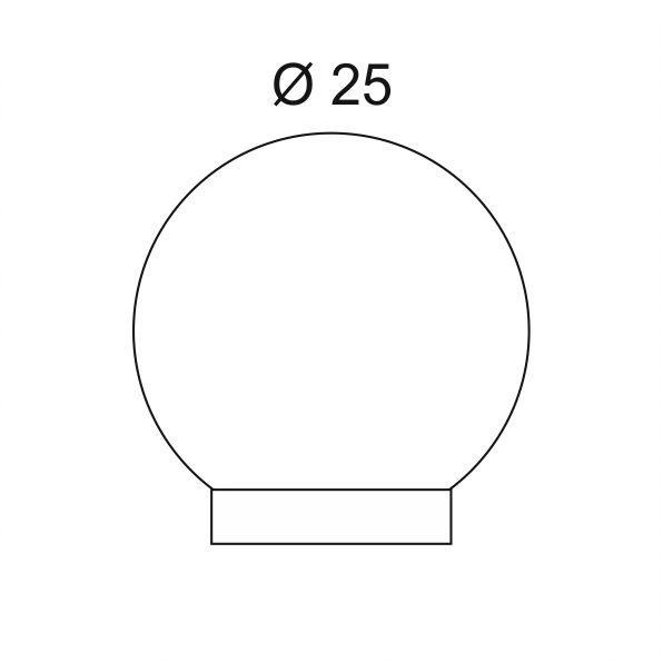 Gartenleuchte Rotoball Floor 25 SLV 4024163157414