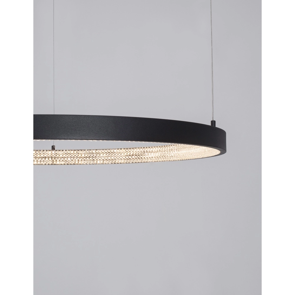 Pendelleuchte Preston schwarz Ø 80cm Lyora 5212017429186