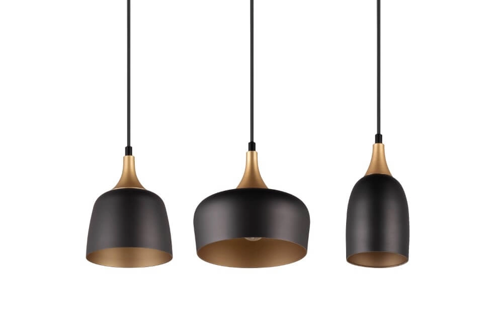 Design-Hängelampe Chiraz schwarz 3-flammig Trio 4017807566826