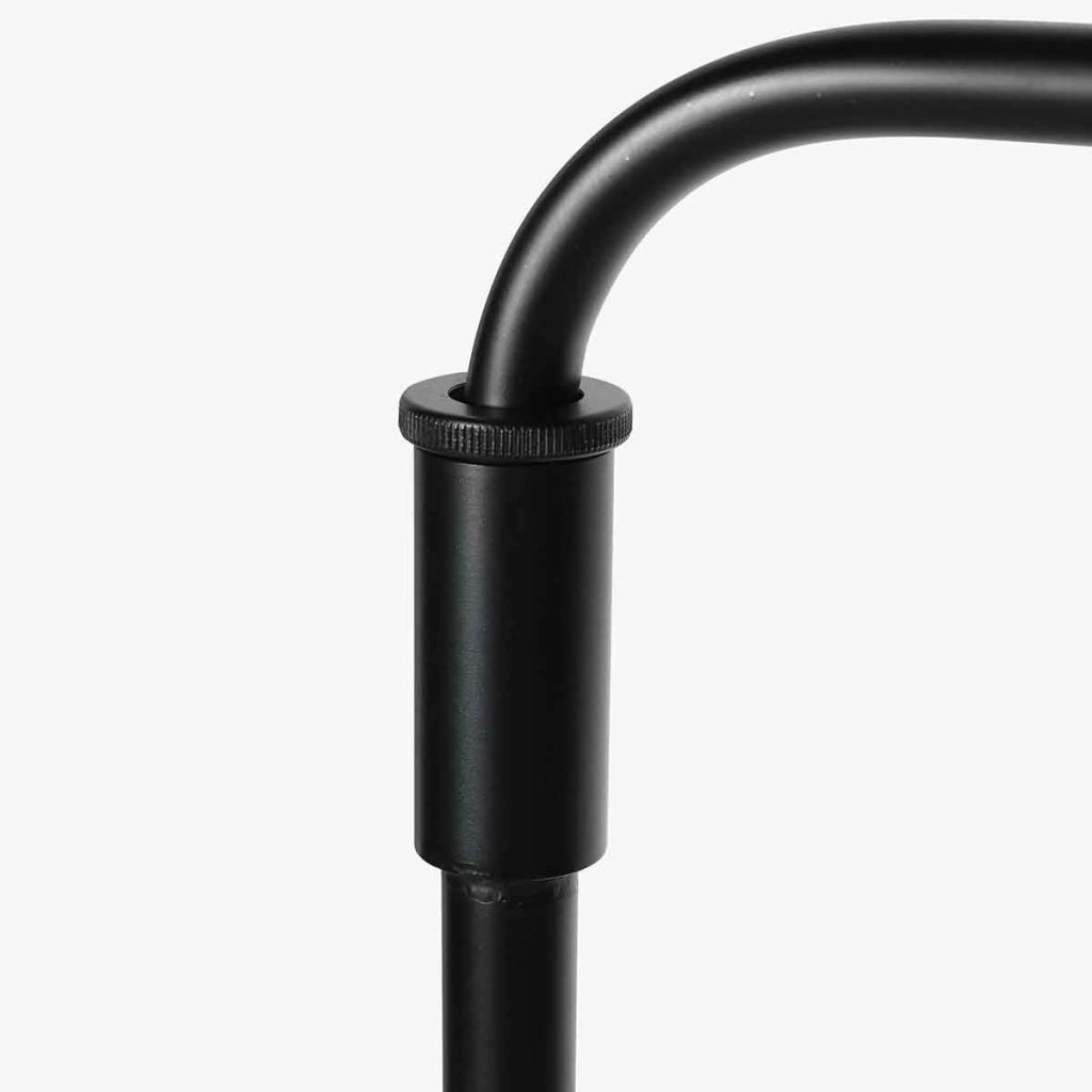 Schwarze Stehlampe Bloeba mit Korkkappe Ø40 cm Steinhauer 8712746180503