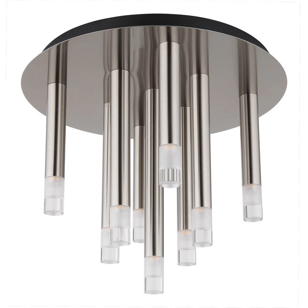 Design-Pendelleuchte Ryan 9-helles Nickel Globo 9007371478057