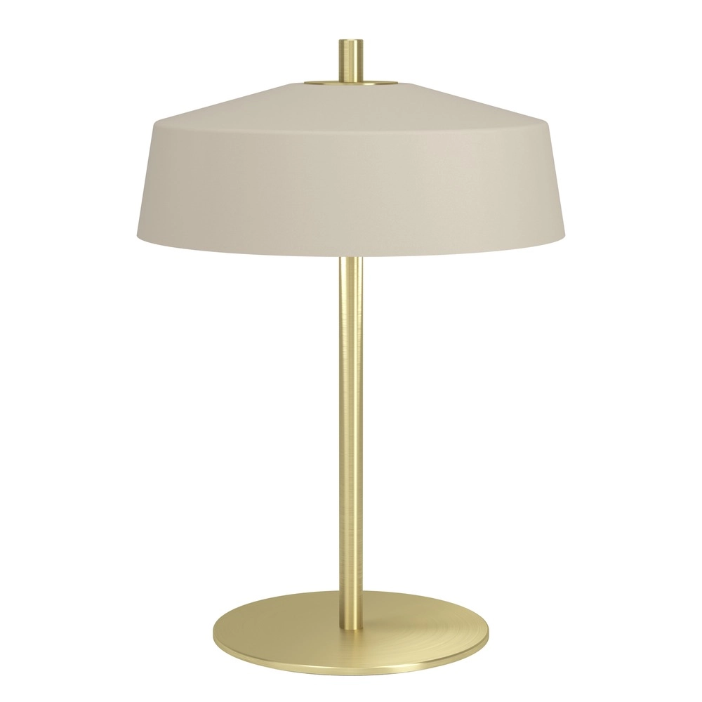 Design-Tischlampe Valdiola Sandbraun
