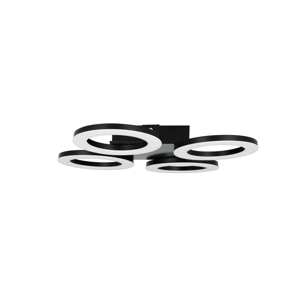 Design-Deckenlampe Cemi Schwarze Runde Trio 4017807704372