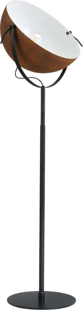 Stehlampe Larino 60 180 cm schwarz mit rostbraun