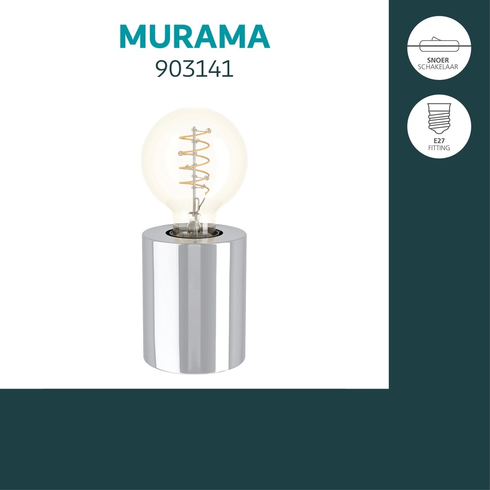 Tischlampe Murama Chrom
