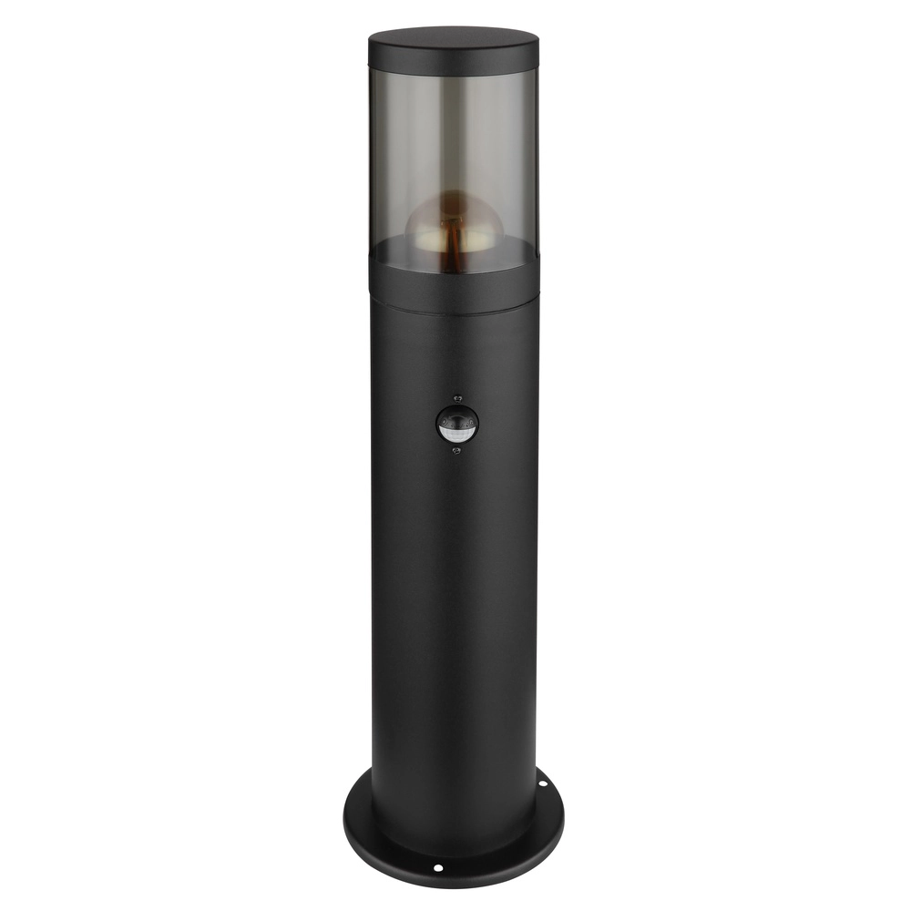 Moderne Gartenlampe Xeloo Schwarz mit Sensor Globo 9007371438280