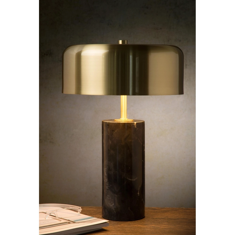Tischlampe Mirasol Schwarz mit Gold Lucide 5411212343390