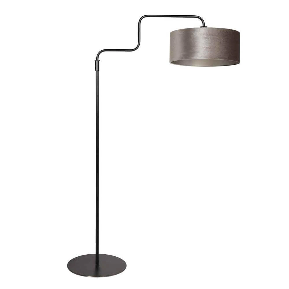Stehlampe Bloeba schwarz mit silberner Kappe Steinhauer 8712746176995