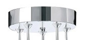 Vide Hängelampe Ice Cube 5x5W - 3000K - 18cm Metallgrau Searchlight 5053423102054
