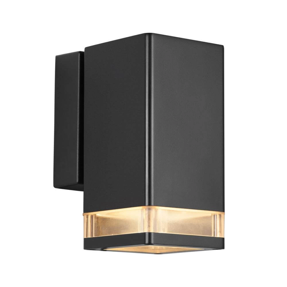 Schwarze Wandleuchte Elm eckig Nordlux 5701581382589