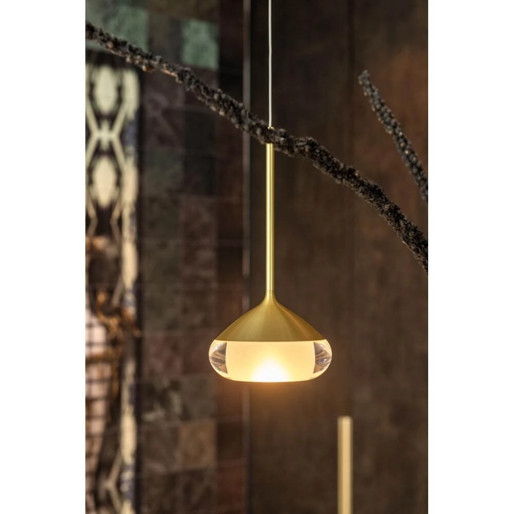 Design-Pendelleuchte Phoenix gold Ø 11,6cm Artdelight 8720701101098