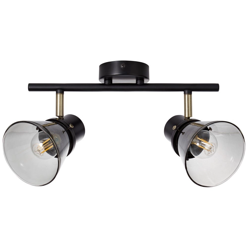 Design-Deckenleuchte Reflekt 2-flammig schwarz Brilliant 4004353351723