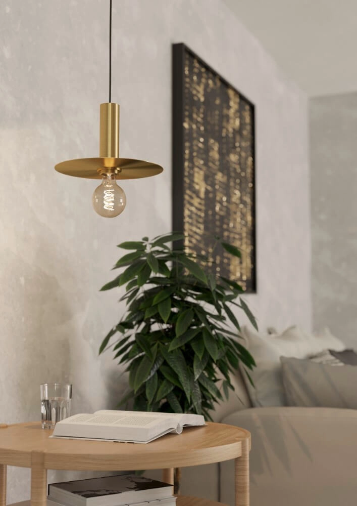 Goldene Hängelampe Escandell Ø 25cm Eglo 9008606273874