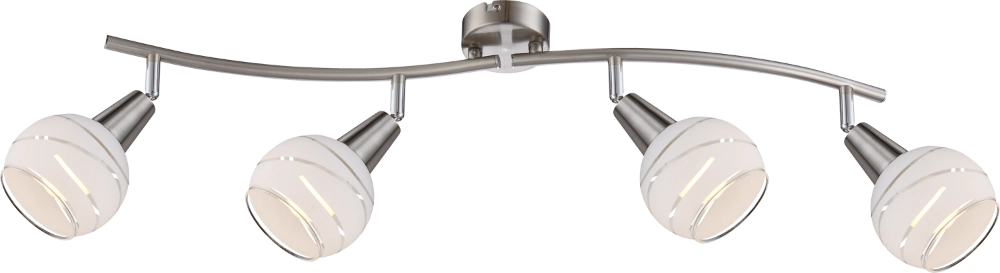 Deckenlampe Elliott 4-Light-Nickel Globo 9007371255320