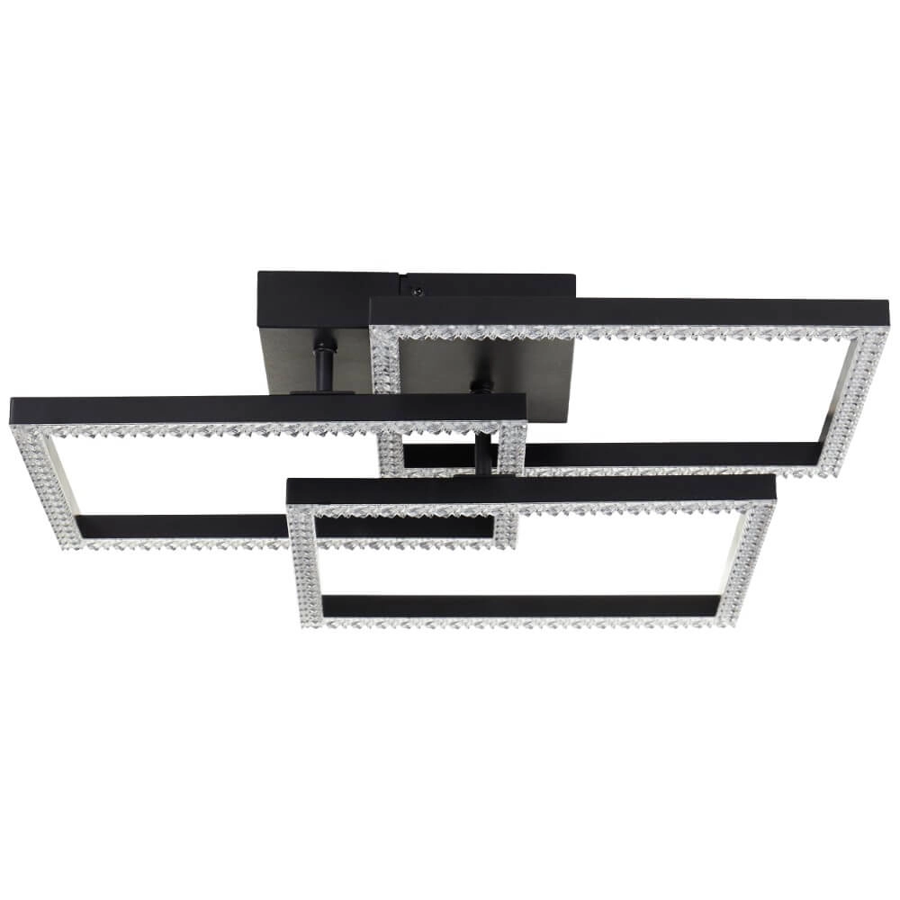 Schwarze Deckenleuchte Ranni 3900lm Brilliant 4004353442148