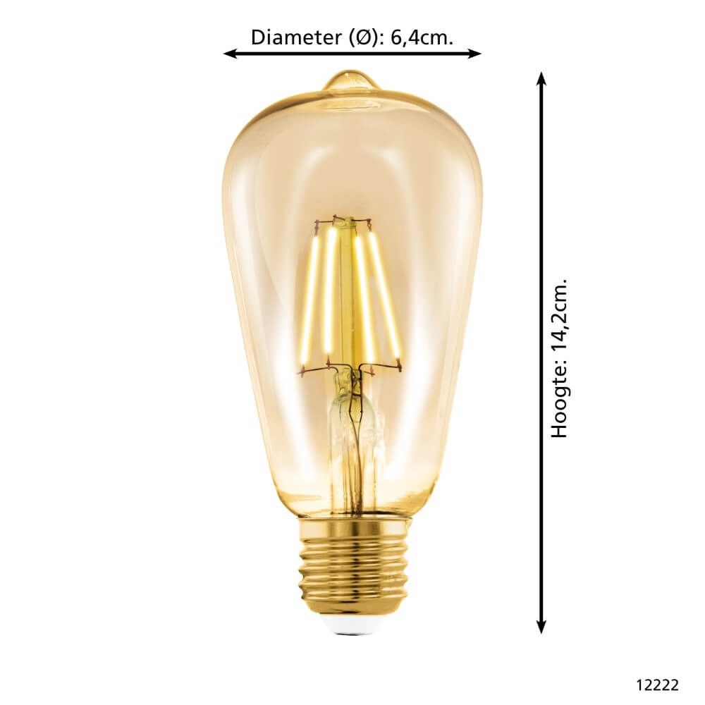 LED-Lampe Zigbee - E27 - 4.9 watt - 2200K - ST64 Eglo 9002759122225