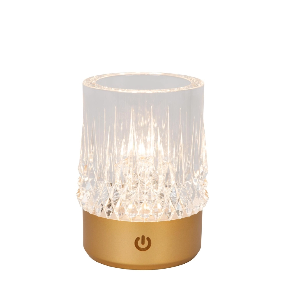 Wiederaufladbare Tischlampen Lily Set von 3 Gold Lucide 5411212461070