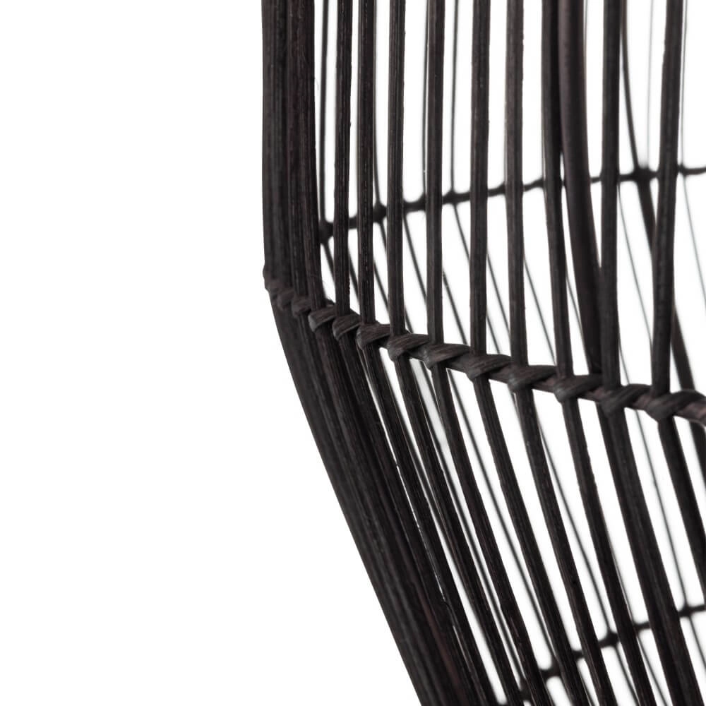Rattan Pendelleuchte Haiti M Ø 50cm schwarz Lyora 5903139111676