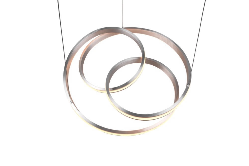 Pendelleuchte Nuria 60cm Edelstahl Trio 4017807505221