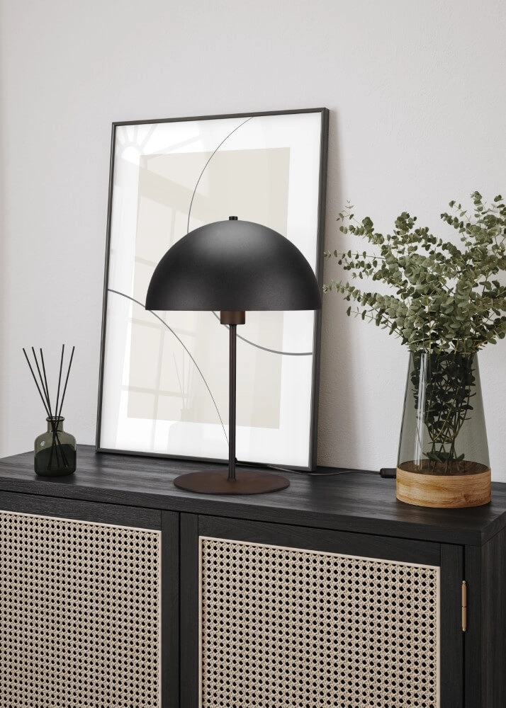 Schwarze Tischlampe Nola Design Trio 4017807560848
