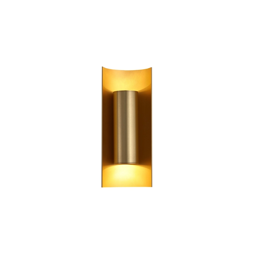 Design-Wandleuchte Roll Gold