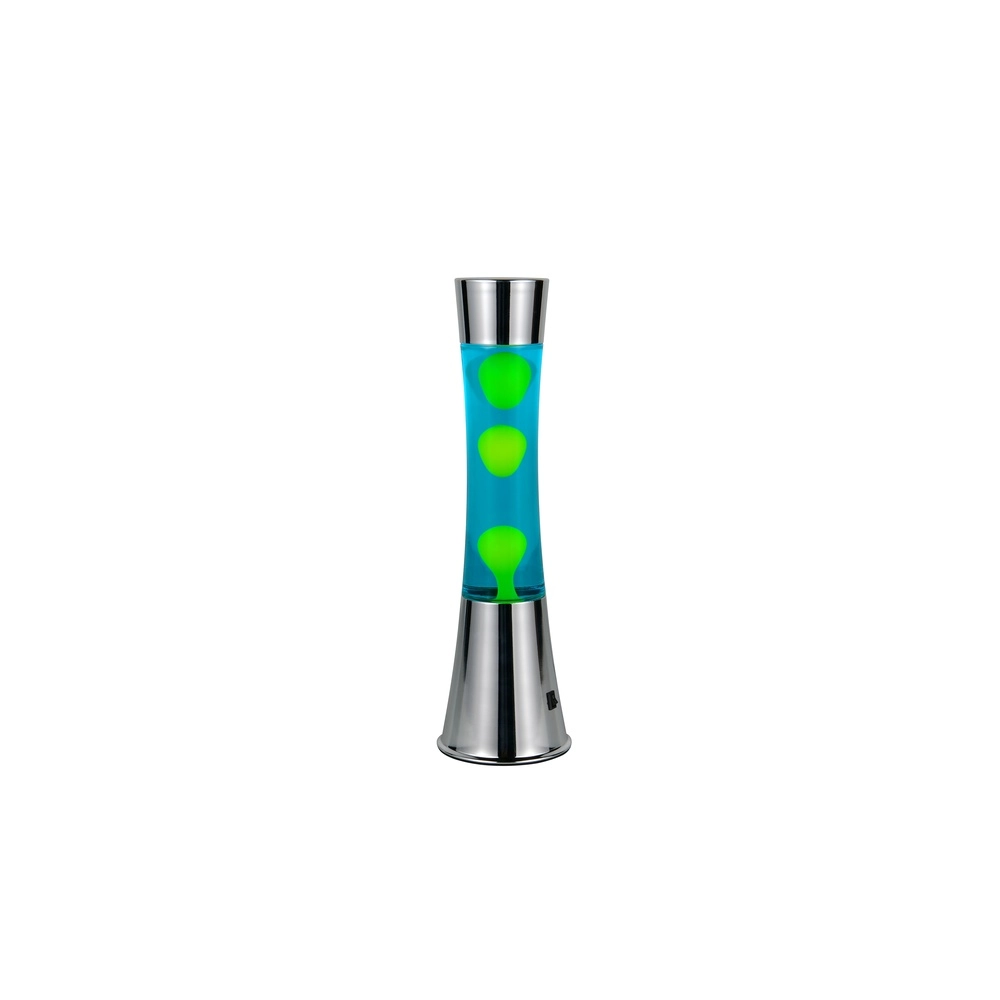Lavalampe Etna Silber mit Grün Trio 4017807668483