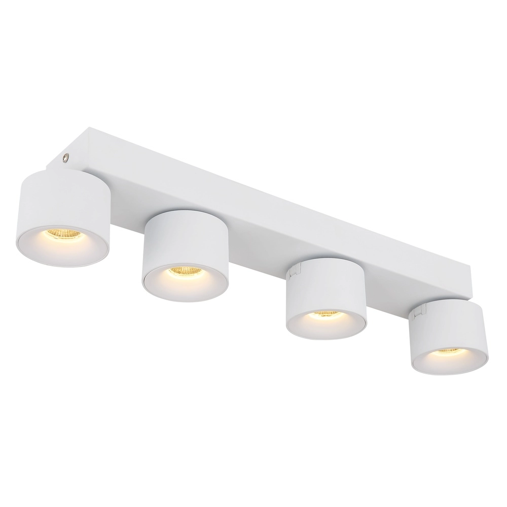 Elegante Deckenlampe Rae 4-Licht weiß Globo 9007371447657