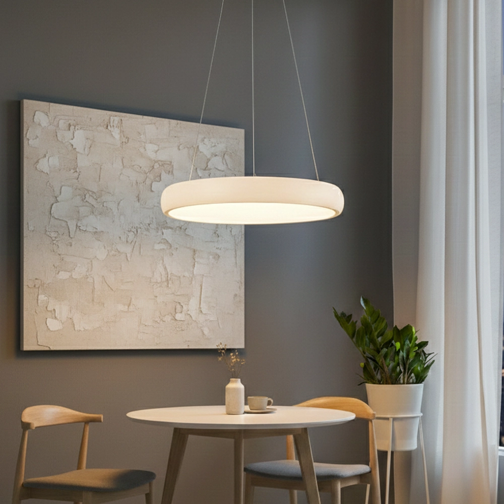 Design-Pendelleuchte Albi weiß Ø 61cm