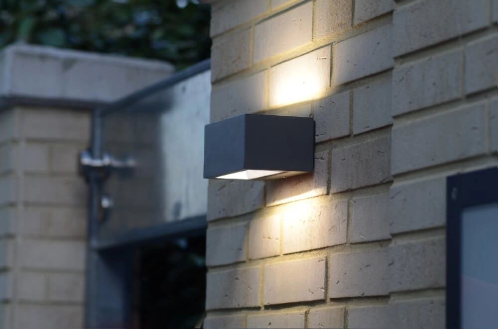 Anthracite wall lamp Gemini modern Lutec 6939412033808