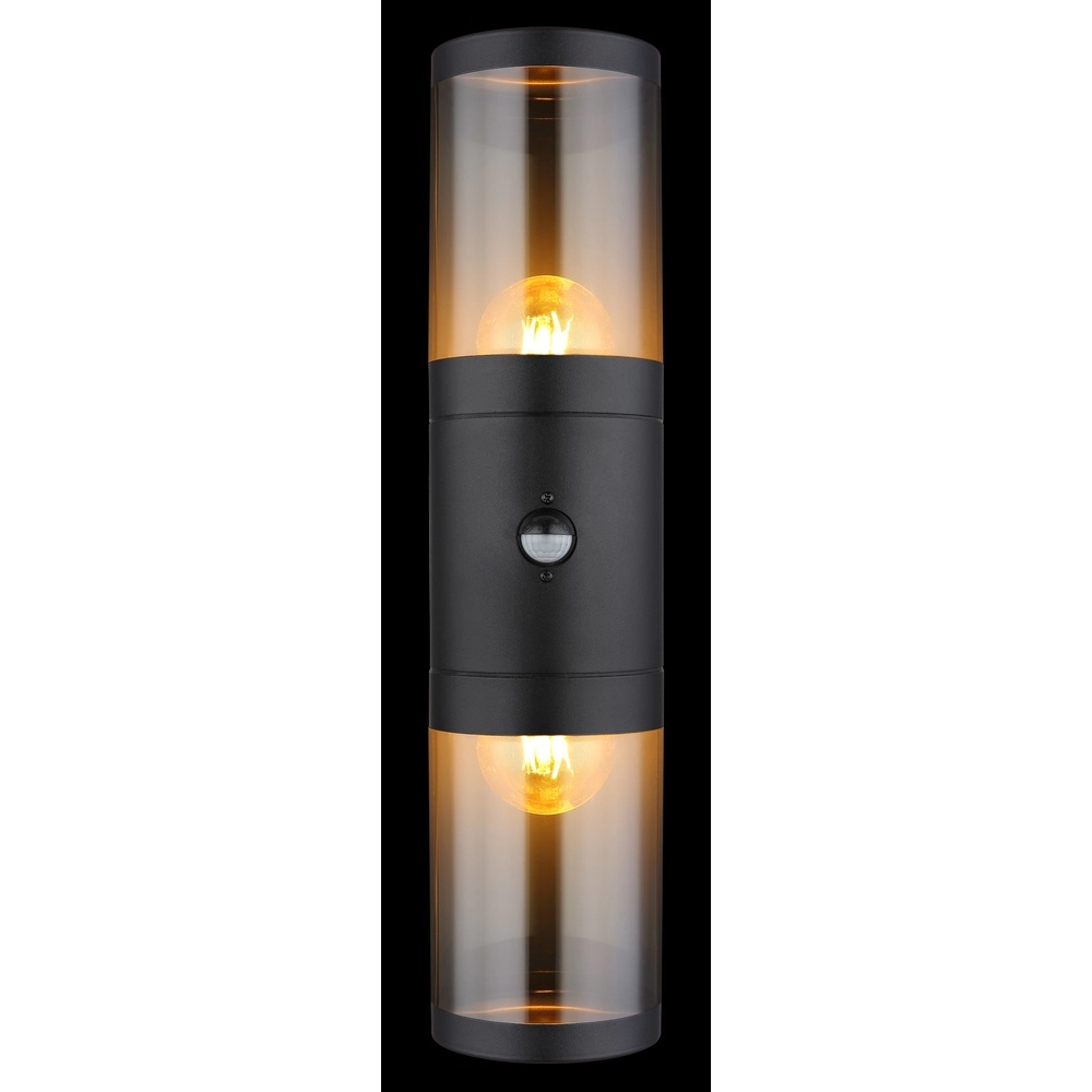 Moderne Wandlampe Xeloo Schwarz mit Sensor Globo 9007371435289