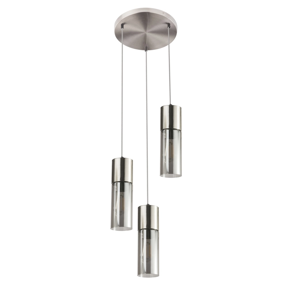 3-Licht Pendellampe Annika Nickel-Design Globo 9007371412686
