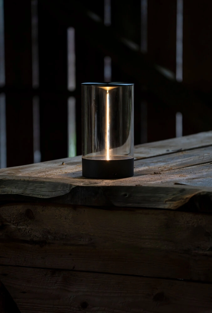 Wiederaufladbare Lampe Edison M anthrazit KonstSmide 7318307848373