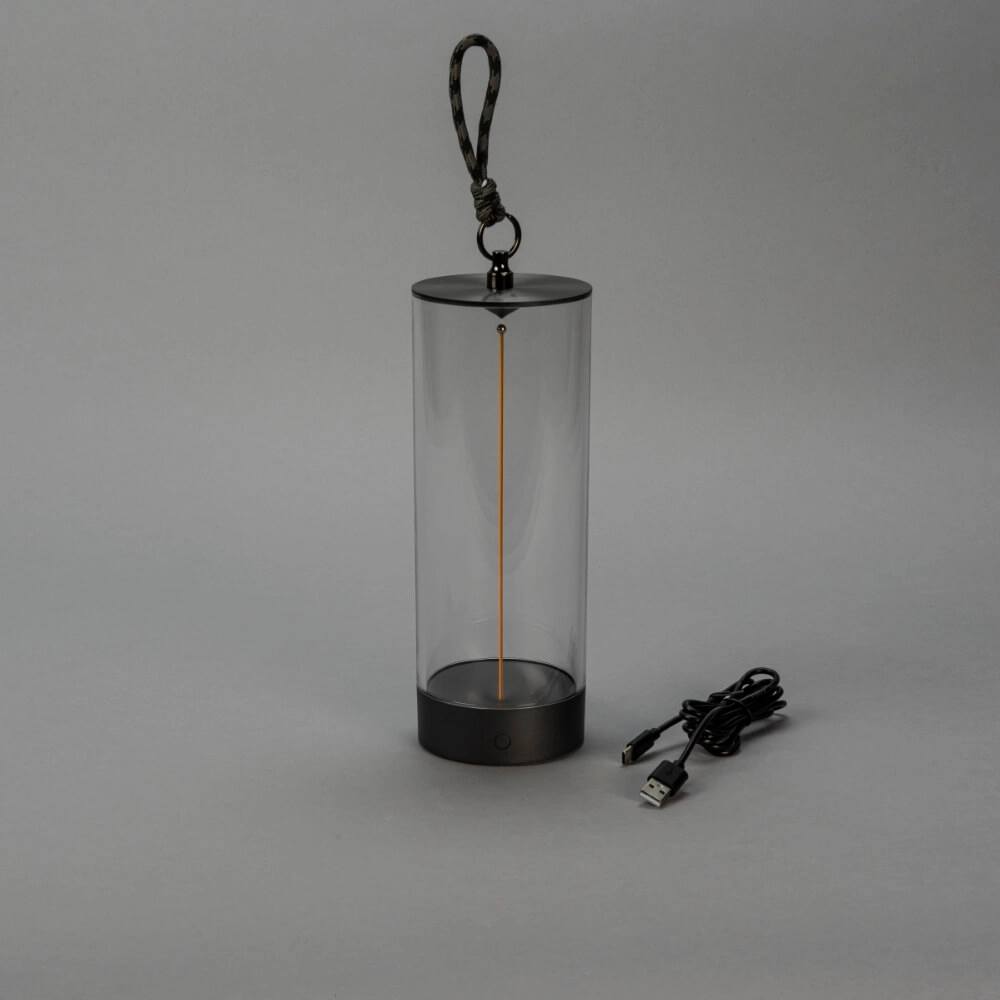 Wiederaufladbare Lampe Edison S anthrazit KonstSmide 7318307846379