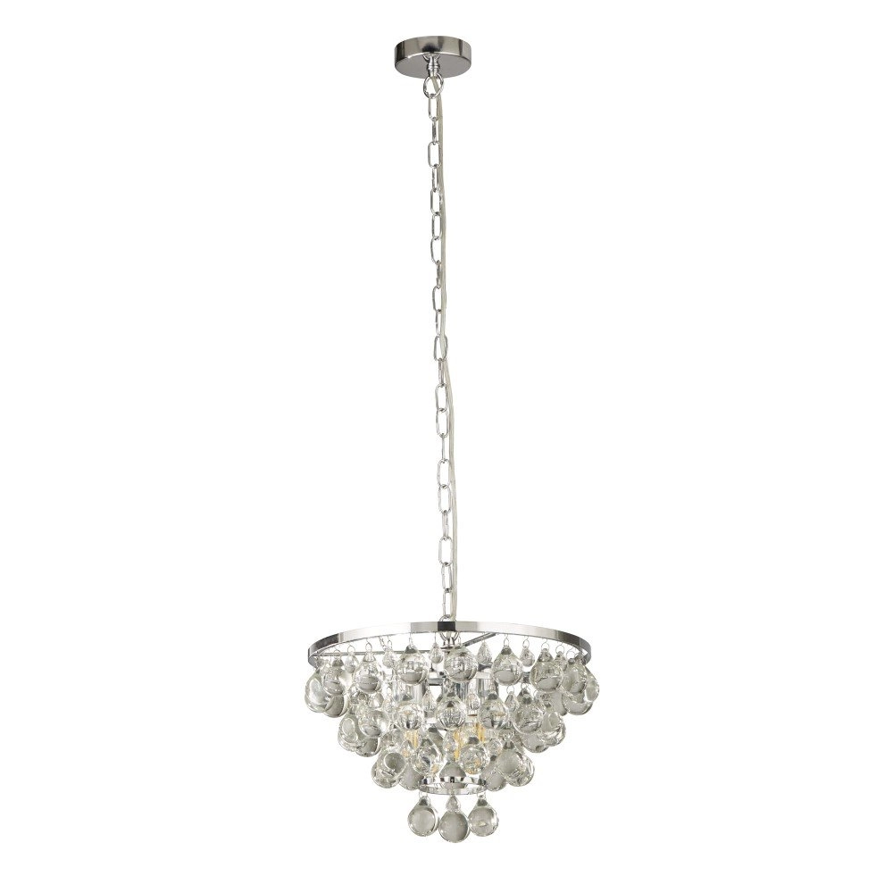 Hängelampe Michelle 65 cm Metallgrau Searchlight 5053423159355