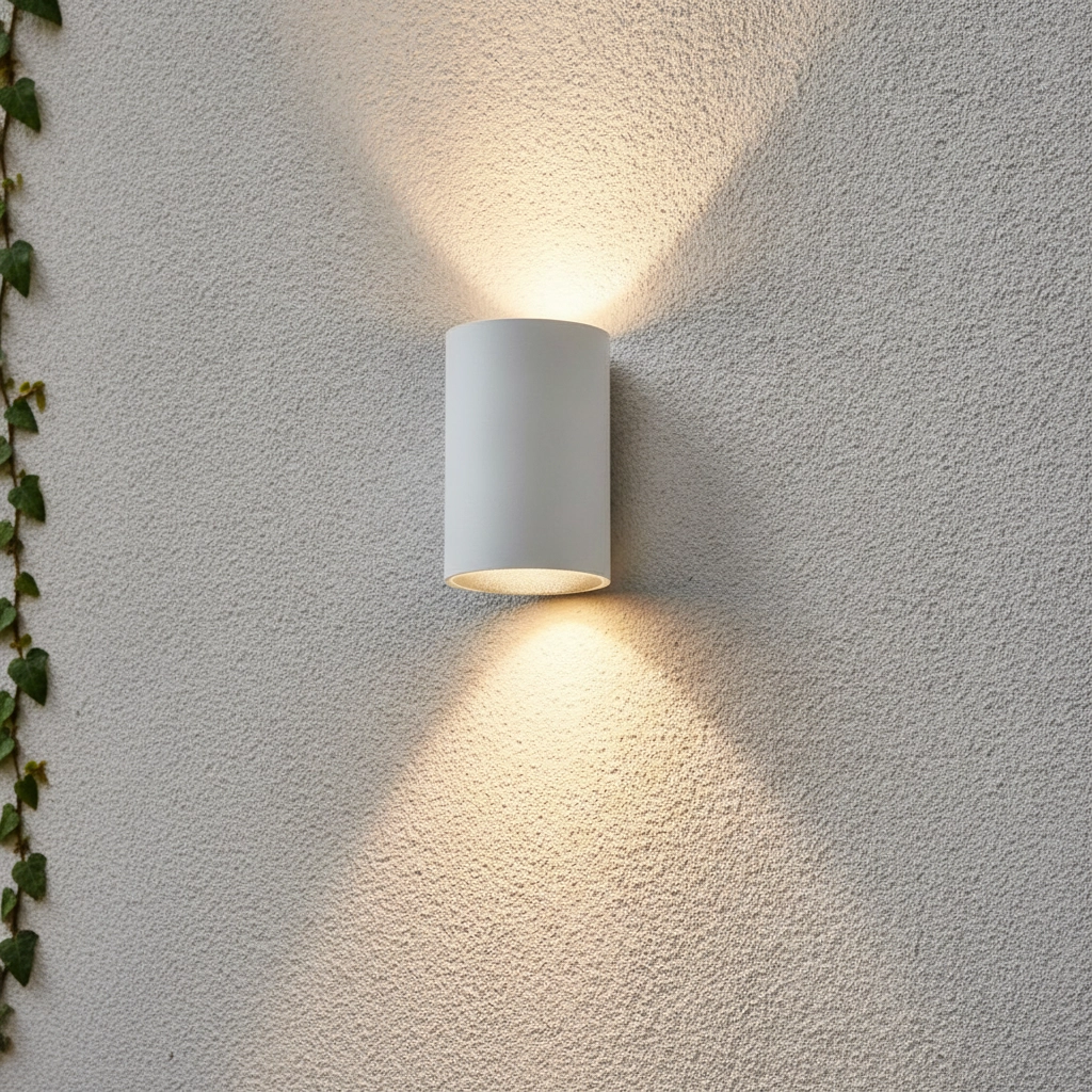 Weißer LED-Scheinwerfer Brody 7cm - weiß