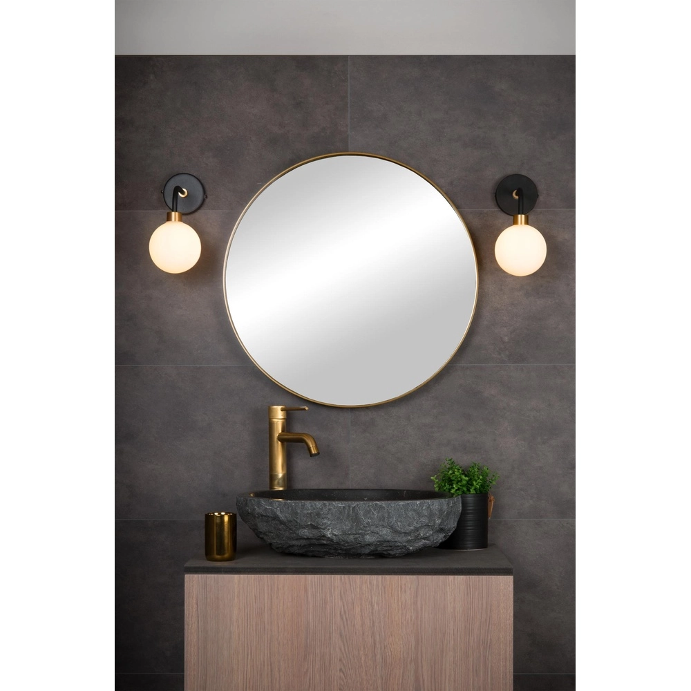 Wandlampe Berend Schwarz-Weiß Lucide 5411212302632