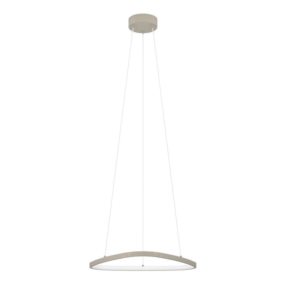 Moderne Pendellampe Leporano Sandbraun