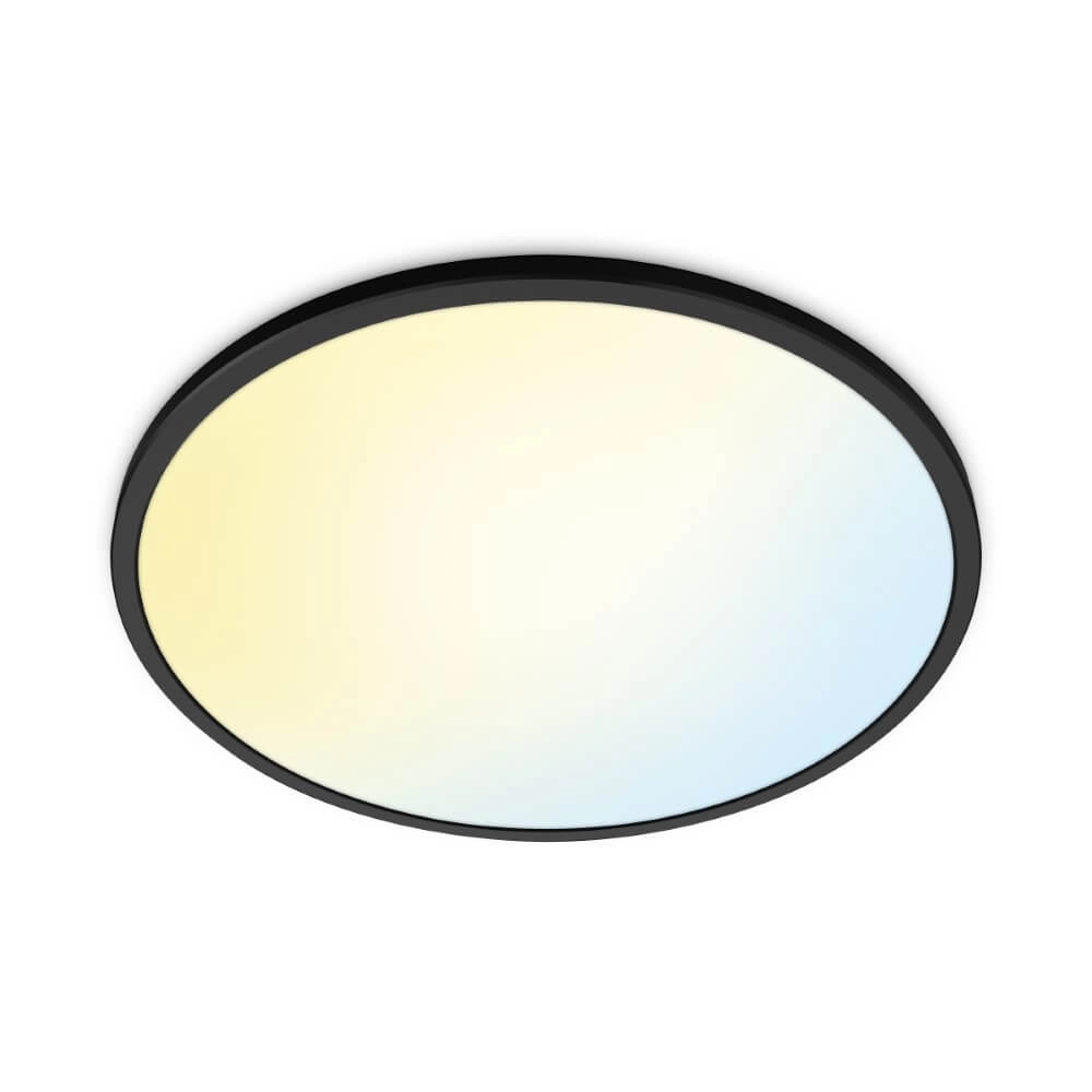 Intelligente Deckenleuchte SuperSlim Ø 43cm - schwarz WiZ 8719514554955
